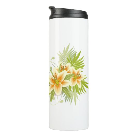 Springtime Lilies Thermosbecher (Nach rechts gedreht)