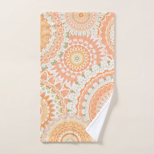 Springtime-Mandalase Badhandtuch Set (Handtuch)