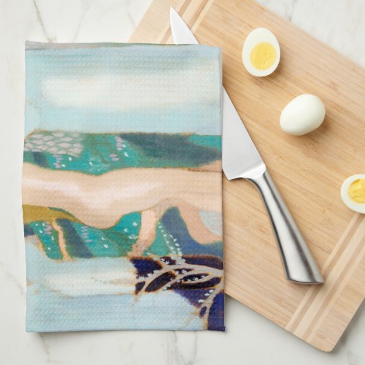 Springtime, Maurice Denis Geschirrtuch (Viertel Falte)