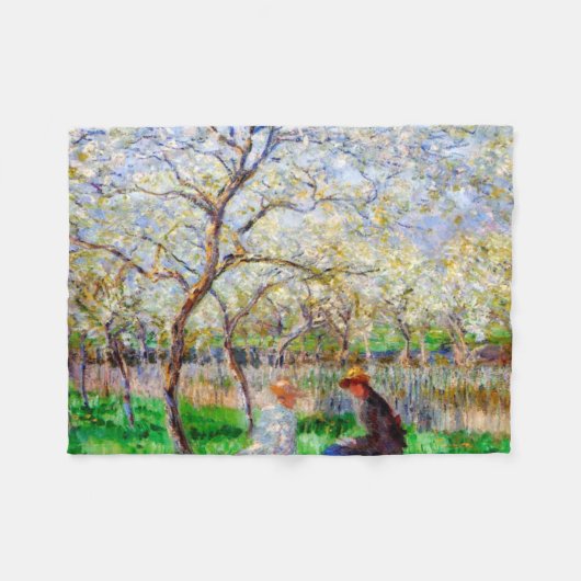 Springtime, Monet Fleecedecke (Vorderseite (Horizontal))