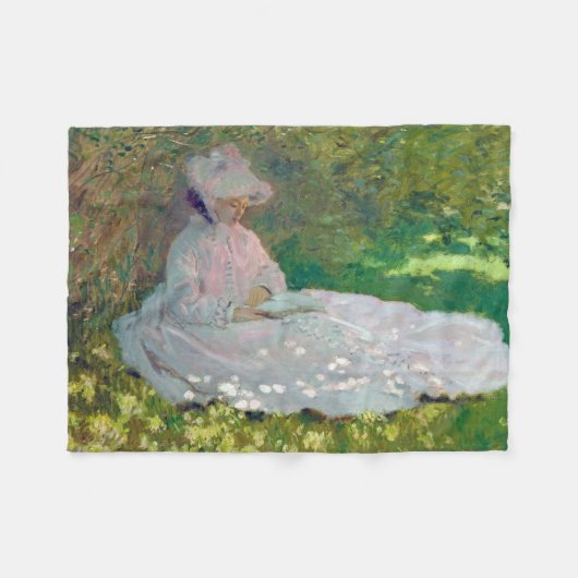 Springtime, Monet Fleecedecke (Vorderseite (Horizontal))