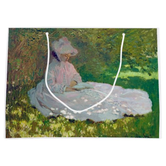 Springtime, Monet Große Geschenktüte (Vorderseite)