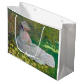 Springtime, Monet Große Geschenktüte (Vorderseite Schrägansicht)
