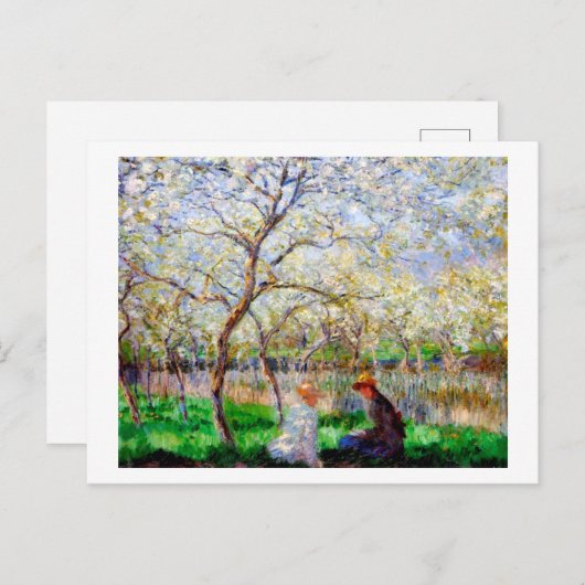 Springtime, Monet Postkarte (Vorne/Hinten)
