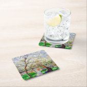 Springtime, Monet Rechteckiger Pappuntersetzer (Vor Ort)