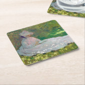 Springtime, Monet Rechteckiger Pappuntersetzer (angewinkelt)