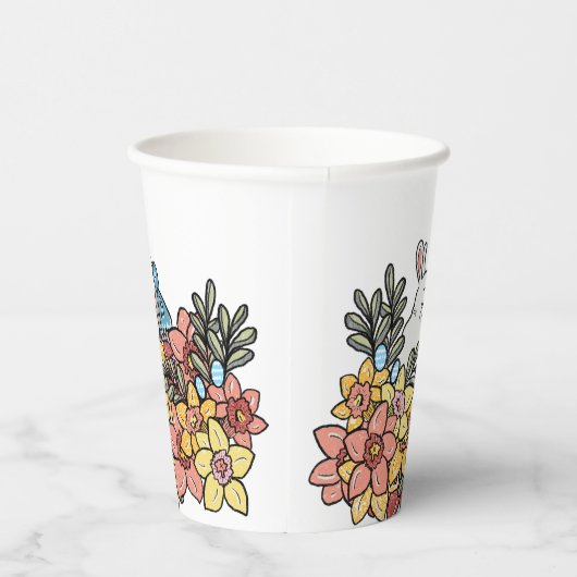 Springtime Oaster Baby Dusche Pappbecher (Rechts)