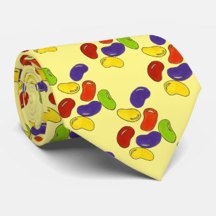 Springtime Oaster Basket Candy Jelly Bean Print Krawatte