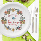 Springtime Osterkranz Kinderdusche Pappteller