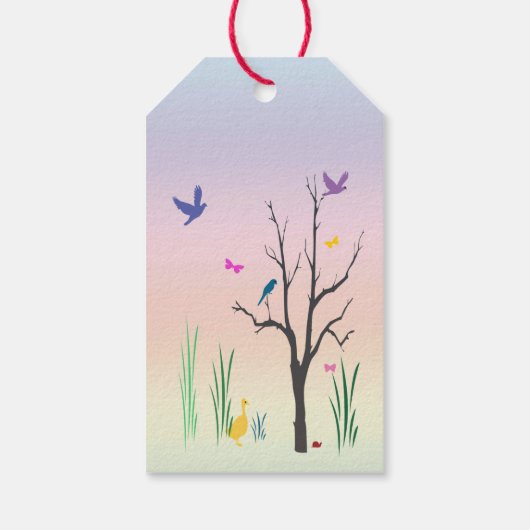 Springtime Pack mit Geschenkartikeln Geschenkanhänger (Rückseite)