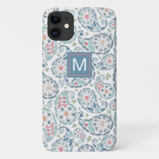 Springtime-Paisley-Muster Case-Mate iPhone Hülle (Rückseite)