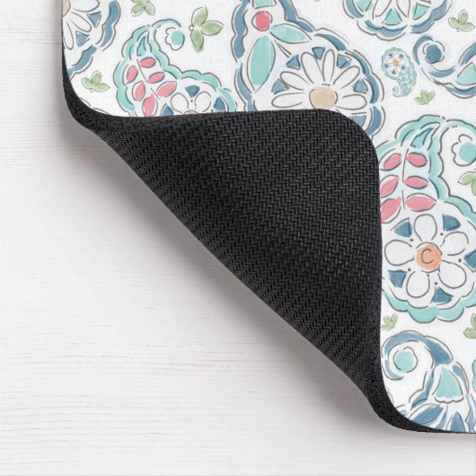 Springtime Paisley Pattern Mousepad (Ecke)