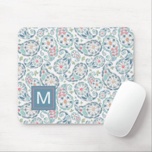 Springtime Paisley Pattern Mousepad