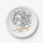 Springtime Pappteller (Vorderseite)