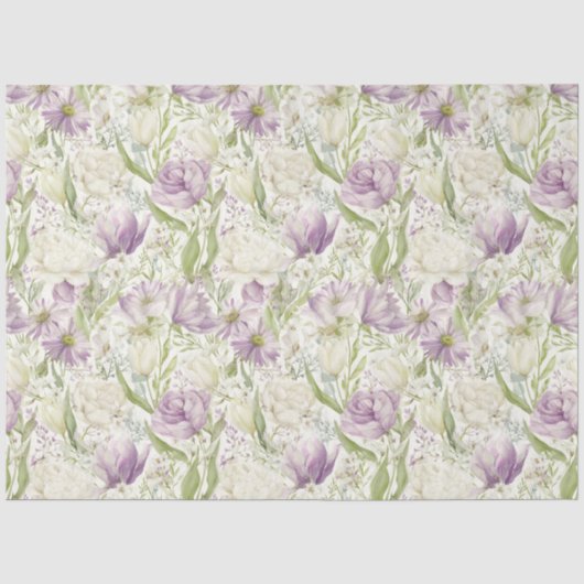 Springtime Pastell Muster Decoupage Seidenpapier (Vorderseite)