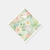 Springtime Pastell Watercolor Serviette (Ecke)