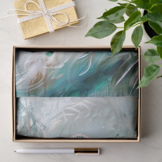 Springtime Peacock Seidenpapier (Geschenk)