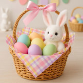 Springtime Pink Lavender Plaid  Seidenpapier