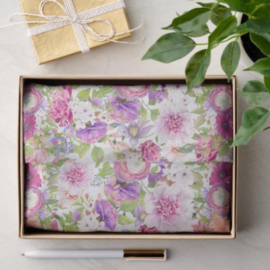 Springtime Ranunculus und Rose Seidenpapier (Geschenk)