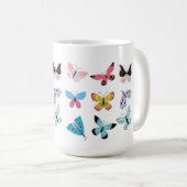 Springtime-Schmetterlinge Kaffeetasse (VorderseiteRechts)
