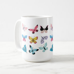 Springtime-Schmetterlinge Kaffeetasse