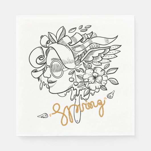 Springtime Serviette (Vorderseite)