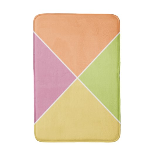 Springtime Sherbet-Raute Badematte (Vorderseite Vertikal)