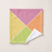 Springtime Sherbet-Raute Badhandtuch Set (Waschlappen)