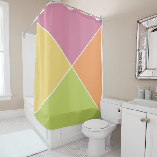Springtime Sherbet-Raute Duschvorhang (Beispiel)