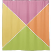 Springtime Sherbet-Raute Duschvorhang (Vorderseite)
