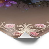 Springtime Splendor 3D Grußkarte mit Dew-Kiss Poster (Ecke)