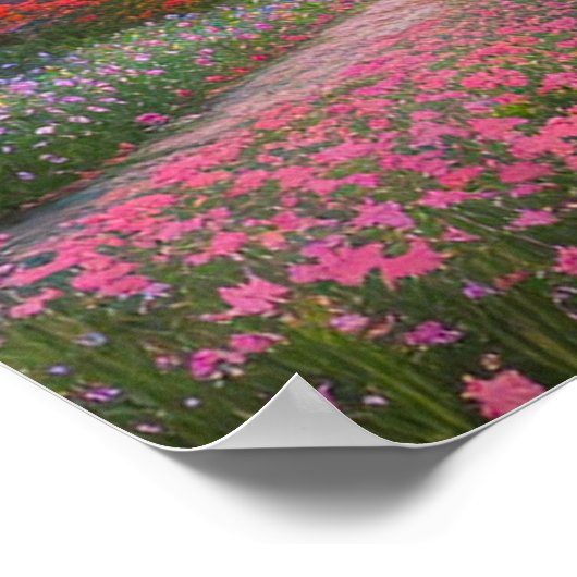 Springtime Splendor während Sonnenuntergang Poster (Ecke)