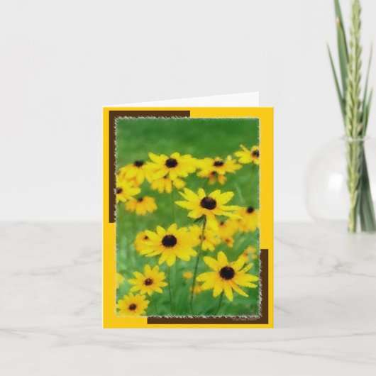 Springtime Susies Notecard Karte (Vorderseite)