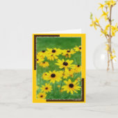 Springtime Susies Notecard Karte (Gelbe Blume)