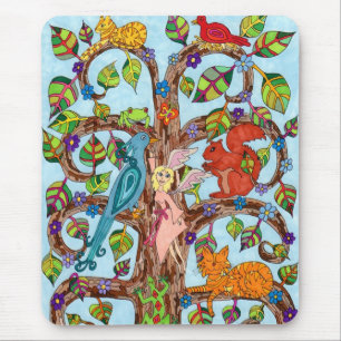 Springtime Tree of Life Mousepad