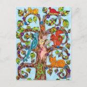 Springtime Tree of Life Postkarte (Vorderseite)