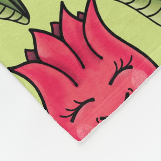 Springtime Tulip Blume Muster Rot Grün Niedlich Fleecedecke (Ecke)