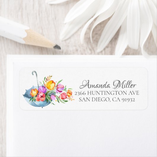 Springtime Tulips Rücksendeadresse (Insitu)