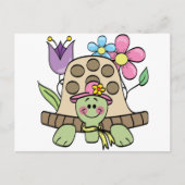 Springtime Turtle Tshirts und Geschenke Postkarte (Vorderseite)