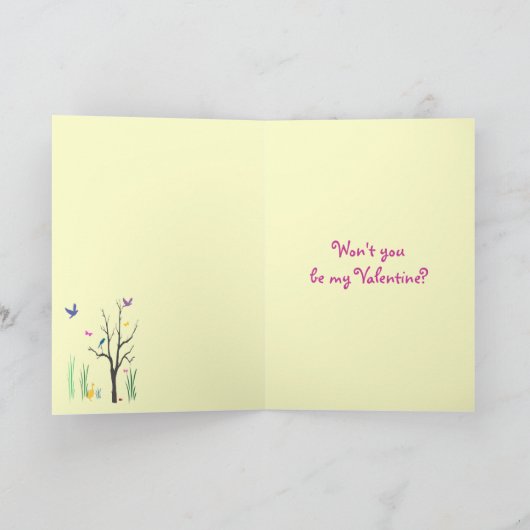 Springtime Valentine Feiertagskarte (Innenseite)