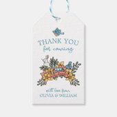 Springtime Vielen Dank, Baby Dusche Gefallen Geschenkanhänger (Vorderseite)