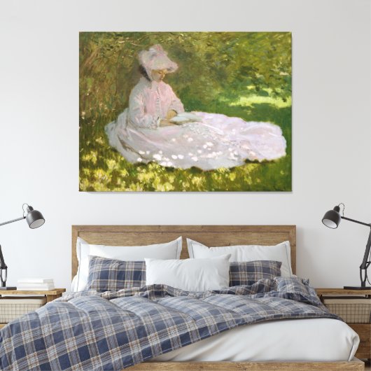 Springtime von Claude Monet Leinwanddruck (Insitu (Schlafzimmer))