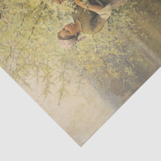 Springtime von Daniel Ridgway Knight Seidenpapier (Ausschnitt)