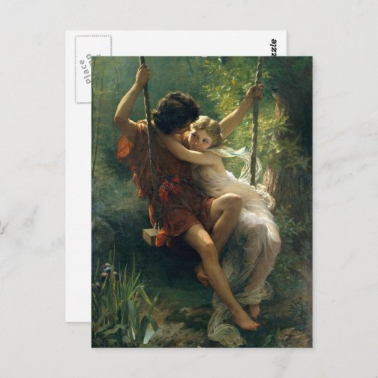 Springtime von Pierre Auguste Cot Postkarte (Vorne/Hinten)
