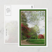 Springtime-Wanderweg Postkarte (Vorne/Hinten)