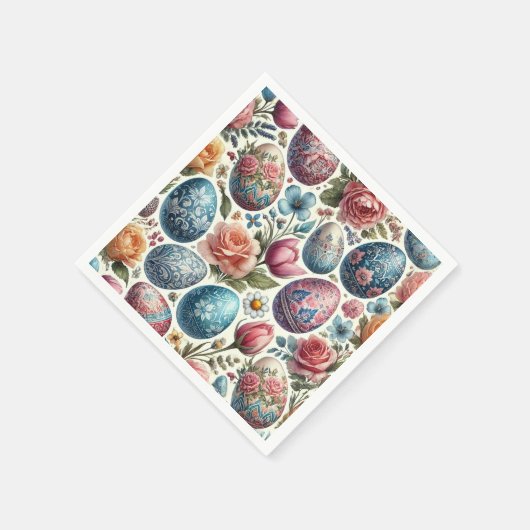 Springtime Wasserfarbe Ostereier Napkins Serviette (Ecke)