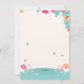 Springtime Watering Can Einladung (Rückseite)