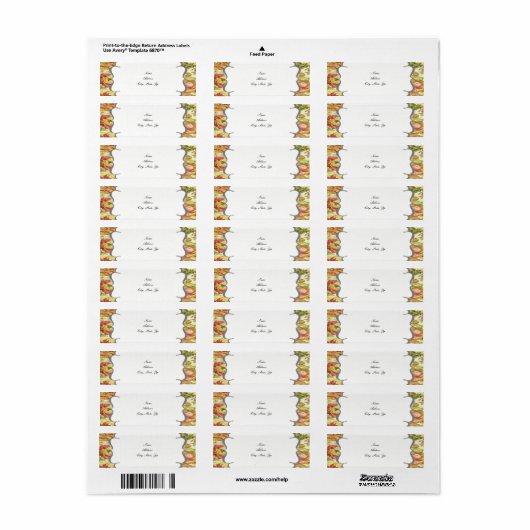 Springtime Wedding Address Labels (Vorne)