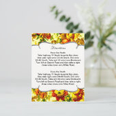 Springtime Wedding Direction Card Begleitkarte (Stehend Vorderseite)