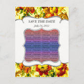 Springtime Wedding Save the Date Postcard Ankündigungspostkarte (Vorderseite)
